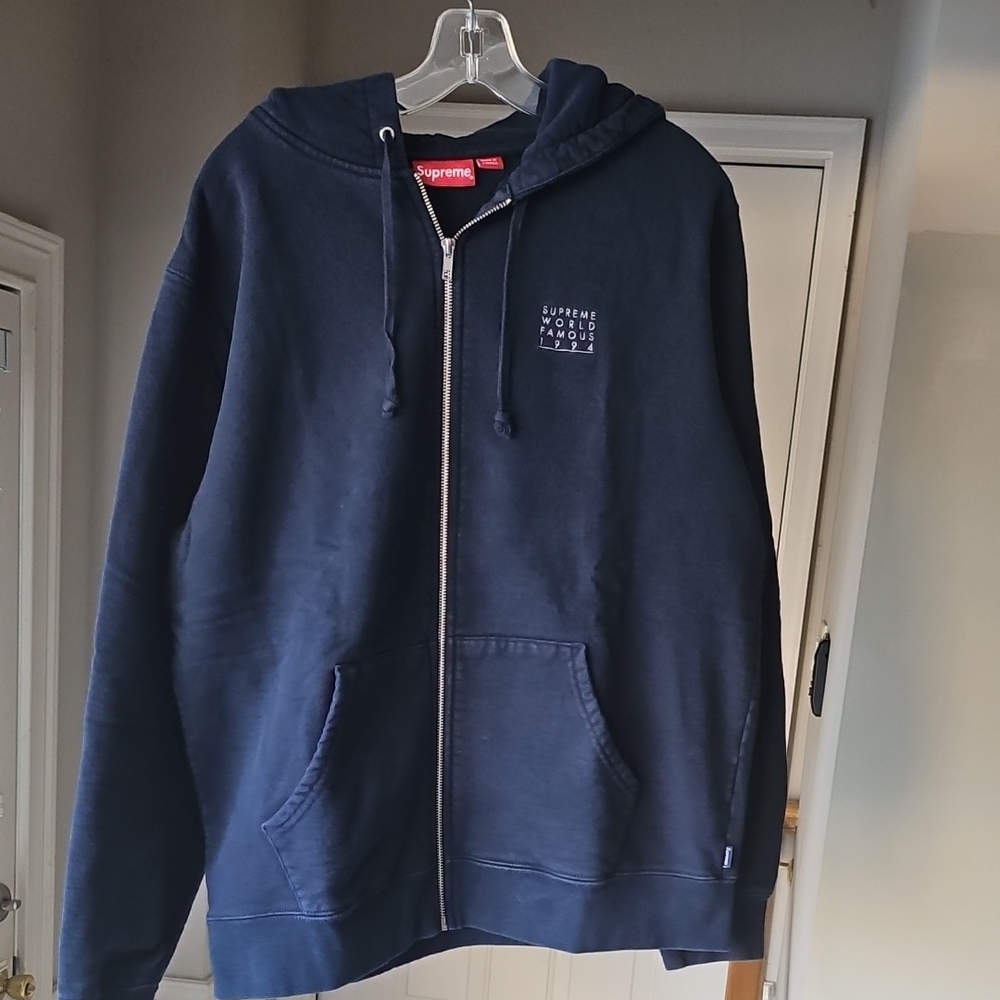 Supreme Navy Blue Men's Sweater
